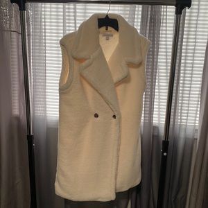 Teddy Fabric Long Vest